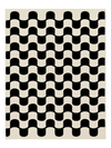 Tapis blanc et noir