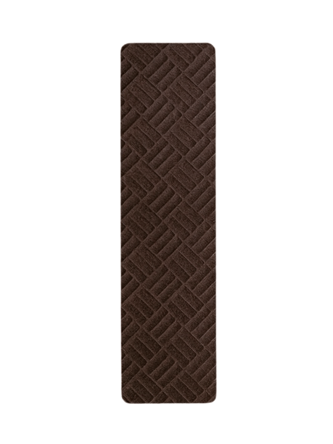 Tapis d'escalier Marron / 76x20cm
