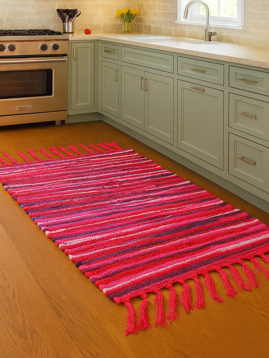 Tapis rose